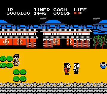 Ganbare Goemon! - Karakuri Douchuu (Japan) (Virtual Console) screen shot game playing